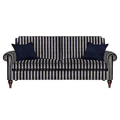 Duresta Kingsley 3 Seater Large Sofa Scirocco Stripe Midnight